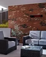 Heizstrahler Test Heatscope Spot 2800W - überdachte Terrasse