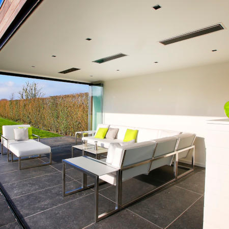 Heizstrahler, Infrarotheizung, Feuertisch und Ethanol Kamin auf heizs