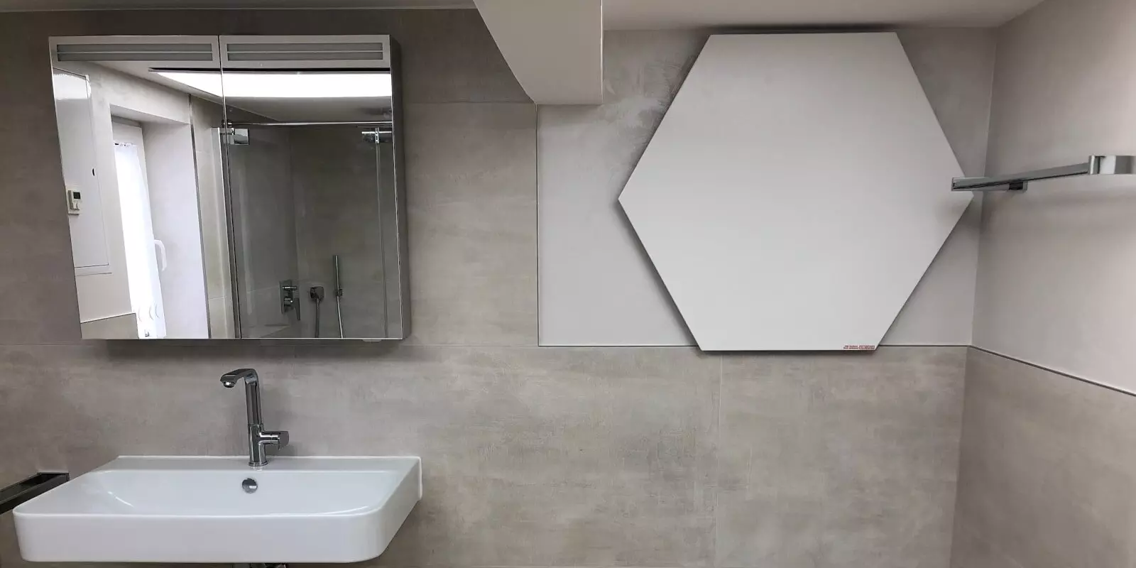 Infrarot Heizung Wabenform