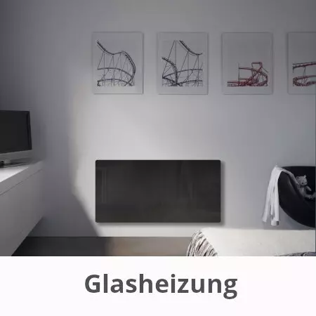 Infrarot Heizung in Glas