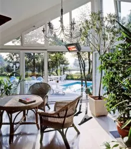 Heliosa 66 Hi Design Giraffa Infrarot Heizstrahler mit Amber Light Technik