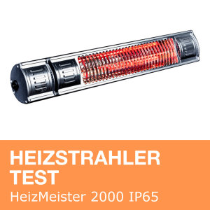 Heizstrahler Test: HeizMeister 2000 IP65 mit Fernbedienung