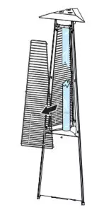 Ersatzglas für Italkero Gasheizstrahler Falo /...