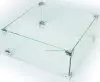 Glas Schirm für Einbau Feuertisch