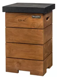 Teak Beistelltisch für Gasflasche