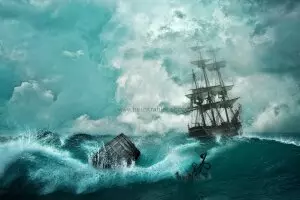 Bildheizung mit Schiff