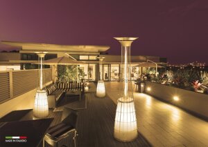 Dolcevita lightfire Gasheizstrahler von Italkero Automatik (mit Fernbedienung)-Erdgas (Leitung)