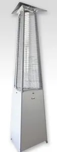 Falò® EVO Gasheizstrahler manuell-Erdgas (Leitung)-Silber