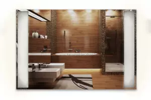 Spiegelheizung mit LED Beleuchtung