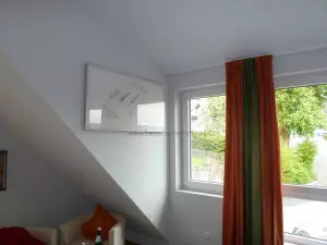 Glasheizung mit Rahmen