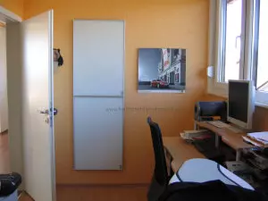 Glasheizung mit Rahmen