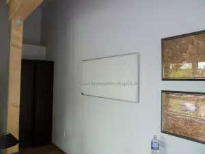 Glasheizung mit Rahmen