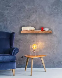 Handtuchheizung Segreto als Holzbrett