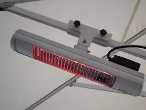 Sonnenschirmhalter Profi in Weiß