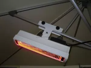 Sonnenschirmhalter Profi in Weiß