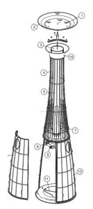 Seitenflanke (Edelstahlf) für DolceVita lightfire