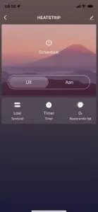 Heatstrip&reg; Design Schwarz remote&amp;App