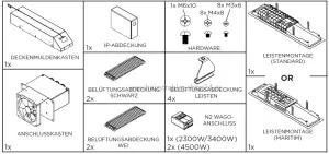 Bausatz für niedrige Decken - Platinum Electric 2300 W & 3400 W