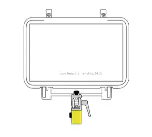 Halterung für Normstativ Tent Heater IP54