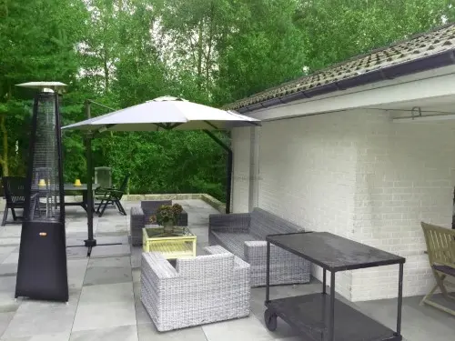 Stand Erdgas Heizstrahler für die Terrasse